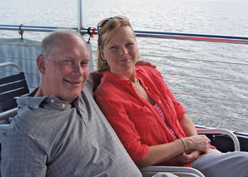 the sellers: jim and kimberly hermansader in well-deserved relaxation mode in the summer of 2012 after selling the automotive aftermarket business owned and operated by the family since 1969.