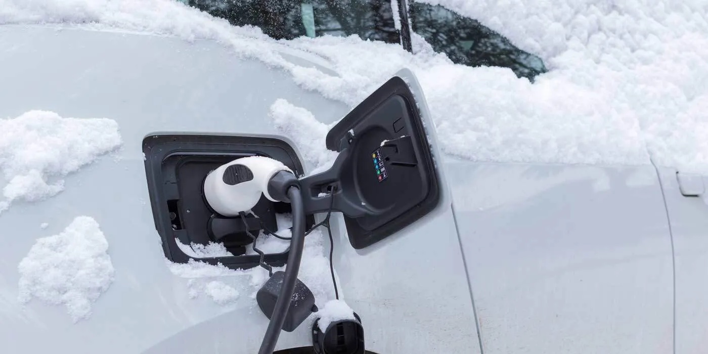 Charging an electric car in winter time